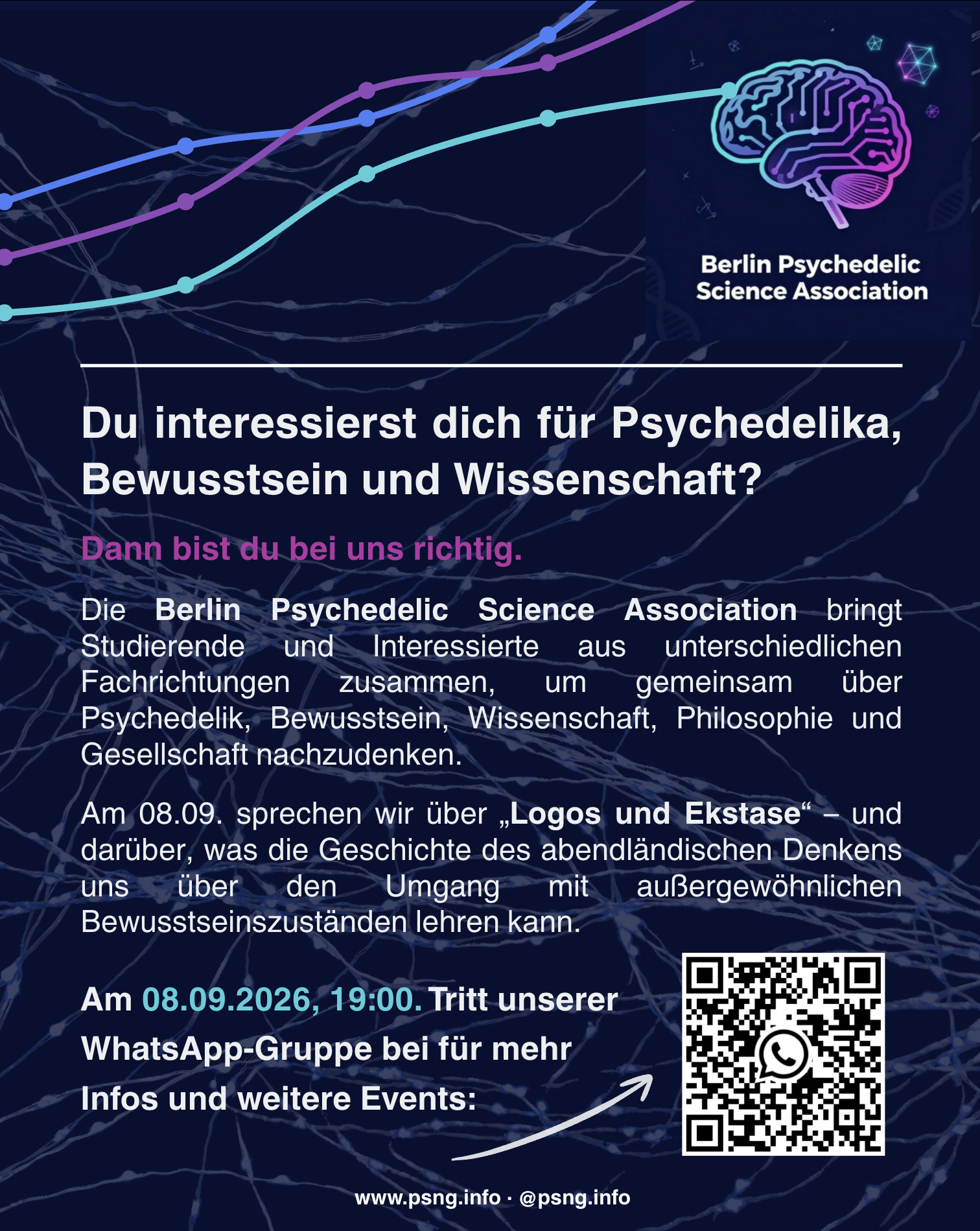 Über uns: Du interessierst dich für Psychedelika, Bewusstsein und Wissenschaft?